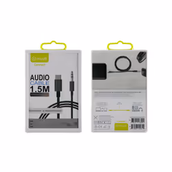 Muvit MCAUC0003 câble audio 1,5 m 3,5mm USB Type-C Noir