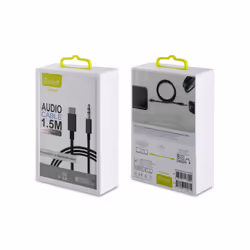 Muvit MCAUC0003 câble audio 1,5 m 3,5mm USB Type-C Noir