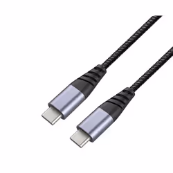 Muvit TGUSC0016, 1,2 m, USB C, USB C, Noir, Gris