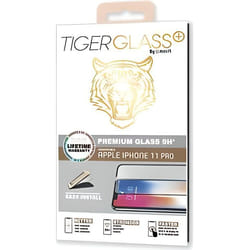 Verre trempé antibactérien - Muvit - Tiger Glass Plus - Apple iPhone X/XS/11 Pro - Résistant aux rayures - Blanc