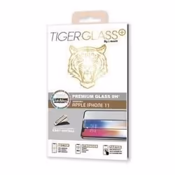 Verre trempé - Muvit - Tiger Glass Plus - Full Glue - Apple Iphone 11 - Blanc