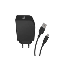 Muvit MCPAK0013 chargeur d'appareils mobiles Universel Noir Secteur Charge rapide Intérieure