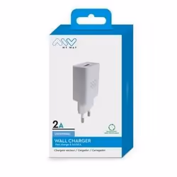 MYWAY 1 USB 2A Chargeur Secteur - Blanc