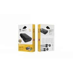 Batterie externe 10000mAh PD + QC avec 2 câbles USB-C Tiger Power