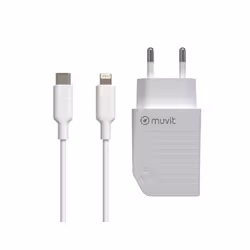 Muvit MCPAK0043 chargeur d'appareils mobiles Universel Blanc Secteur Intérieure