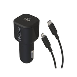 Muvit MCPAK0045 chargeur d'appareils mobiles Universel Noir Allume-cigare Auto