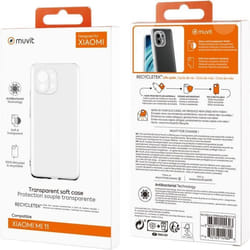 Coque MUVIT Xiaomi Mi 11 Souple transparent