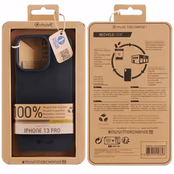 MUVIT FOR CHANGE RECYCLETEK SOUPLE NOIR IPHONE 13 PRO