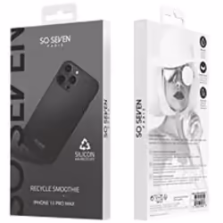 SO SEVEN COQUE SMOOTHIE RECYCLE NOIR IPHONE 13 PRO MAX