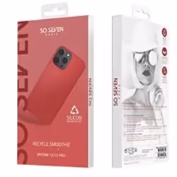 SO SEVEN COQUE SMOOTHIE RECYCLE ROUGE IPHONE 13 PRO
