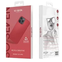 SO SEVEN COQUE SMOOTHIE RECYCLE ROUGE IPHONE 13 PRO