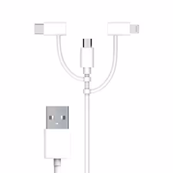 Câble USB 3 en 1 USB-A MyWay