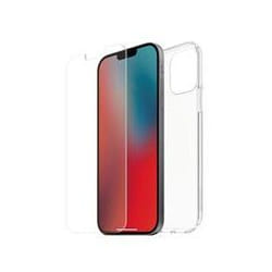 Pack Muvit For Change Coque et Verre Trempé pour iPhone SE 8 7 6S et 6 Transparent