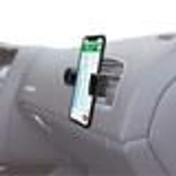 Support Voiture - Muvit - Universel Rotatif - Pince Extensible 87mm - Compatible Smartphones 50-87mm - Noir