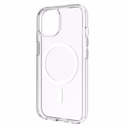 Coque pour iPhone 15 - MYWAY - Transparent - Semi-rigide - Résistante aux chocs - Compatible MagSafe