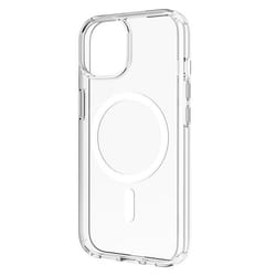 Coque pour iPhone 15 - MYWAY - Transparent - Semi-rigide - Résistante aux chocs - Compatible MagSafe