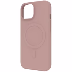 Coque pour iPhone 15 Soft Touch Compatible MagSafe Muvit Rose