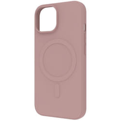 Coque pour iPhone 15 Soft Touch Compatible MagSafe Muvit Rose
