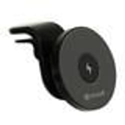 Support Voiture - MUVIT - Chargeur MagSafe 15W - Plastique ABS 100% recyclé - USB-C - Noir
