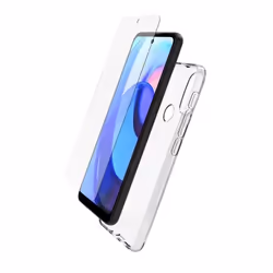 Coque et protection décran - Myway - Motorola E30 - Transparent - Résistant aux rayures - 2 pièces