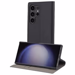 Étui de Protection Samsung Galaxy S24 Ultra Folio Stand Muvit Noir - Rigide - Synthétique - Brillant