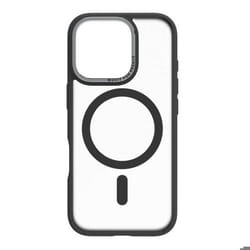 Coque pour iPhone 16 Pro - Muvit - TPU Noir Transparent - Robuste - Compatible MagSafe - Ergonomique