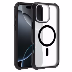 Coque de protection - MUVIT - iPhone 16 Pro Max - Mat froissé noir - Protection extrême 3m - Compatible MagSafe