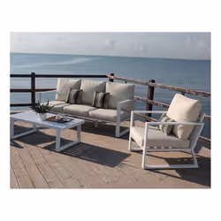 Salon de jardin en aluminium 5 places Ayana