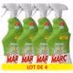 Lot de 4 Pistolets Spray Nettoyant Multi-Usages avec Javel - 750 ml