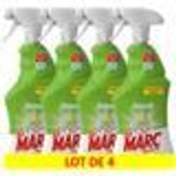 Lot de 4 Pistolets Spray Nettoyant Multi-Usages avec Javel - 750 ml