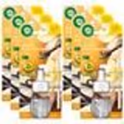 Lot de 6 Recharges Diffuseur désodorisant Electrique Huiles essentielles Vanille ET Beurre de Karité