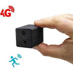 Micro caméra 4G HD 1080P longue autonomie avec détection de mouvement PIR et vision nocturne invisible 128 Go inclus