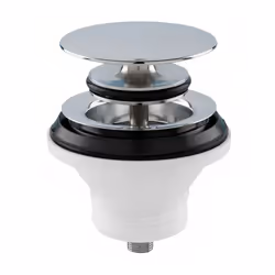 Bonde de lavabo avec bouchon fermeture à pression "No problem", 1"1/2 (40 x 49) LIRA référence A.3200.78. Bonde de lavabo de  ...