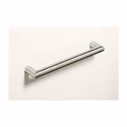 Poignée de porte en acier inoxydable brossé Entraxe de percage: 128mm Longueur totale: 140mm Hauteur: 30mm Diametre: 12mm