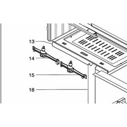 Supra - chenet fonte pour foyer 152C 13989PB 13989PB