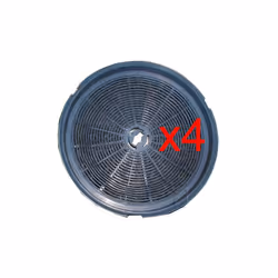 Lot de 4 Filtres à charbon pour hotte AIRLUX GLEM Diametre 192mm Hauteur 38mm