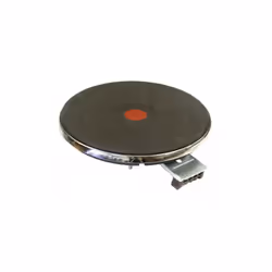 Plaque de cuisson Fonte universelle Diametre 180mm (dessus fonte) Puissance : 2000W Modele avec point rouge (donc plaque de t ...