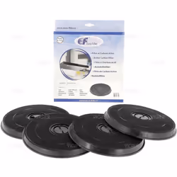 Lot de 4 Filtres à charbon génériques pour hotte ROBLIN - FRANKE Référence connue : 5403003, 5403011 Diametre: 233mm Epaisseu ...