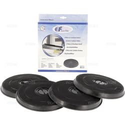 Roblin - Lot de 4 filtres à charbon ronds hotte franke 5403003 5403003X4