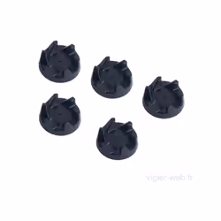LOT DE 5 AXES ENTRAINEUR POUR ROBOT KITCHENAID Diametre 36mm Référence connue 97042030 Se monte sur les blenders (liste on ex ...