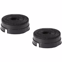 Lot de 2 filtres à charbon pour hotte Ikea Références connues: 802.457.44 et Nyttig Fil 220 Diamètre: 142mm Hauteur: 50mm Se  ...
