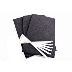 Brandt - Lot de 3 filtres charbon (avec tiges de fixation) (74X7954) Hotte fagor, sauter, mastercook