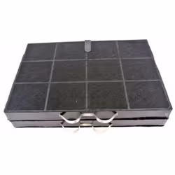 Lot de 2 filtres charbon rectangulaire type 38 DKF38 pour hotte NEFF, WHIRLPOOL, BAUKNECHT, SIEMENS, BOSCH, IKEA WHIRLPOOL Di ...