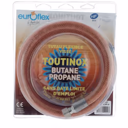 Tuyau gaz butane/propane 2m durée de vie illimité Euroflex