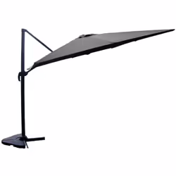 Parasol déporté 3x4m Gris CESARE, Concept Usine