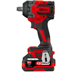 Ks Tools - Mini clé à chocs 1/2' sur batterie - Clé à choc sans fil brushless - Puissance 18 v - 850 Nm - 1,5 kg sans batterie - Livrée en coffret