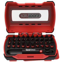 Mini coffret d'embouts de vissage à chocs - embouts visseuse 1/4' L.25 mm - coffret d'embouts vissage 31 pièces - 515.2301F - Ks Tools