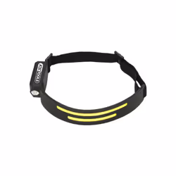 Bande LED frontale 5 W + spot latéral 2 intensités d'éclairage par source lumineuse Mode SOS clignotant Sangle de tête réglab ...