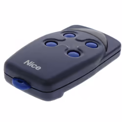 Télécommande NICE 4 boutons pour le pilotage de tous types de motorisations NICE. Compatible DOMATEAM ou DOMATEC