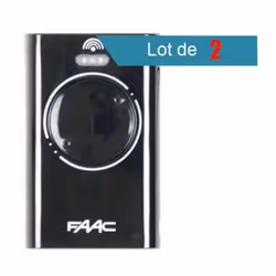 Description générale Le pack de 2 télécommandes FAAC XT2 433 SLH est conçu pour le contrôle d’automatismes et de motorisation ...